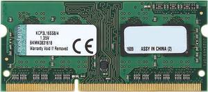 Kingston 4GB 204-Pin DDR3 SO-DIMM DDR3 1600 (PC3 12800) Laptop Memory Model KCP3L16SS8/4