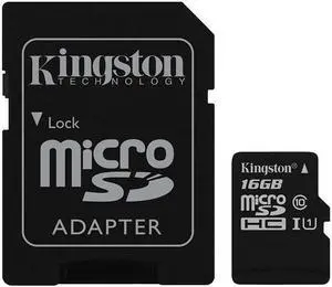 Kingston Canvas Select 16GB microSDHC Flash Card Model SDCS/16GBCR