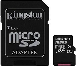 Kingston Canvas Select Plus 128GB microSDXC Flash Card w/ Adapter Model SDCS2/128GBCR
