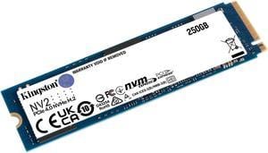 Kingston NV2 250G M.2 2280 NVMe PCIe Internal SSD Up to 3000 MB/s SNV2S/250G
