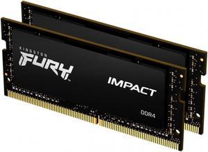 Kingston FURY Impact 64GB (2 x 32GB) 260-Pin DDR4 SO-DIMM DDR4 3200 (PC4 25600) Memory (Notebook Memory) RFIB4-32C20K2/64