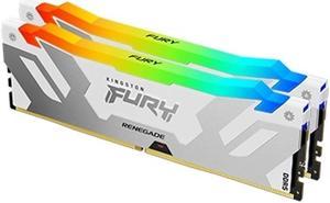 Kingston Fury Renegade 64GB (2 x 32GB) 288-Pin PC RAM DDR5 6400 (PC5 51200) Desktop Memory Model KF564C32RWAK2-64