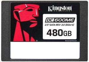 Kingston SEDC600ME/480G DC600ME 480 GB Solid State Drive - 2.5" Internal - SATA (SATA/600) - Mixed Use - Server, Data Center Device Supported - 1 DWPD - 876 TB TBW - 256-bit AES Encryption Standard