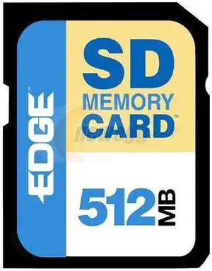 EDGE Tech 512MB Secure Digital (SD) Flash Media Model PE189419