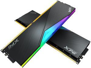 XPG LANCER RGB 32GB (2 x 16GB) 288-Pin PC RAM DDR5 5200 (PC5 41600) Desktop Memory Model AX5U5200C3816G-DCLARBK