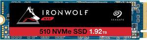 Seagate IronWolf 510 1.92TB NAS SSD Internal Solid State Drive - M.2 PCIe for Multibay RAID System Network Attached Storage, 2 Year Data Recovery (ZP1920NM30011)