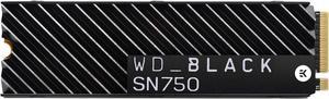 Western Digital WD BLACK SN750 NVMe M2 2280 2TB PCIExpress 30 x4 64layer 3D NAND Internal Solid State Drive SSD WDS200T3XHC W Heatsink