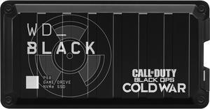 WD BLACK 1TB P50 Portable Solid State Drive, Call of Duty: Black Ops Cold War Special Edition, USB 3.2 GEN 2x2, USB-C Game Drive NVMe SSD, WDBAZX0010BBK-WESN