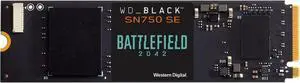 WD BLACK SN750 SE NVMe M.2 2280 1TB PCI-Express 4.0 Internal Solid State Drive (SSD) Battlefield 2042 Game Code Bundle WDBB9J0010BNC-NRSN
