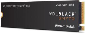 Western Digital WD_BLACK SN770 M.2 2280 500GB PCIe Gen4 16GT/s, up to 4 Lanes Internal Solid State Drive (SSD) WDS500G3X0E