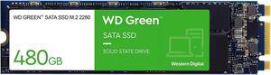 Western Digital Green M.2 2280 480GB SATA III Internal Solid State Drive (SSD) WDS480G3G0B