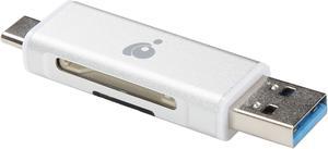 IOGEAR GFR3C12 SD/microSD USB-C / USB-A Duo Card Reader/Writer