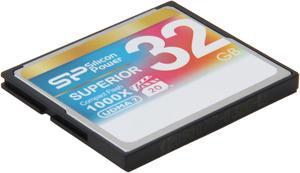 Silicon Power Superior 32GB Compact Flash (CF) Flash Card Model SP032GBCFC1K0V10