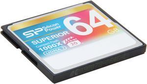 Silicon Power Superior 64GB Compact Flash (CF) Flash Card Model SP064GBCFC1K0V10