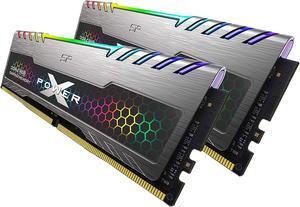 Silicon Power 32GB (2 x 16GB) DDR4 3200 (PC4 25600) 288-Pin XPOWER Turbine RGB DDR4 SDRAM Desktop Memory Model SP032GXLZU320BDB