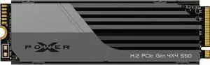 Silicon Power 1TB XS70 - Works with Playstation 5, Nvme PCIe Gen4 M.2 2280 Internal Gaming SSD R/W Up to 7,300/6,000/s MB/s (SP01KGBP44XS7005)