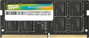 Silicon Power DDR4 8GB 3200MHz (PC4-25600) CL22 SODIMM 260-Pin 1.2V Non-ECC Laptop RAM Notebook Computer Memory