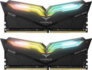 Team T-Force Night Hawk RGB 32GB (2 x 16GB) DDR4 3200 (PC4 25600) Desktop Memory Model TF1D432G3200HC16CDC01