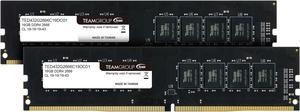 Team Elite 32GB (2 x 16GB) 288-Pin PC RAM DDR4 2666 (PC4 21300) Desktop Memory Model TED432G2666C19DC01
