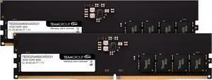 Team Elite 32GB (2 x 16GB) 288-Pin PC RAM DDR5 4800 (PC5 38400) Desktop Memory Model TED532G4800C40DC01