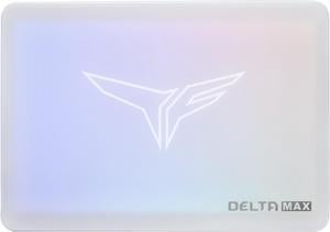 Team Group T-FORCE DELTA MAX WHITE RGB LITE 2.5" 1TB SATA III 3D NAND Internal Solid State Drive (SSD) T253TM001T0C425