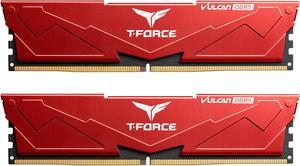 Team T-Force Vulcan 32GB (2 x 16GB) 288-Pin PC RAM DDR5 6000 (PC5 48000) Desktop Memory Model FLRD532G6000HC38ADC01