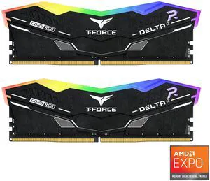 Team T-Force Delta AMD EXPO 32GB (2 x 16GB) 288-Pin PC RAM DDR5 5600 (PC5 44800) Desktop Memory Model FF7D532G5600HC40BDC01 Team T-Force Delta AMD EXPO 32GB (2 x 16GB) 288-Pin PC RAM DDR5 5600 (PC5 44800) Desktop Memory Model FF7D532G5600HC40BDC01