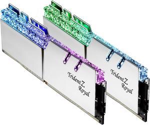 G.SKILL Trident Z Royal Series 16GB (2 x 8GB) 288-Pin PC RAM DDR4 3600 (PC4 28800) Desktop Memory Model F4-3600C14D-16GTRSA