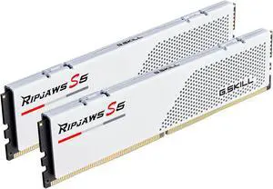 G.SKILL Ripjaws S5 Series 32GB (2 x 16GB) DDR5 5600 Desktop Memory Model F5-5600J4040C16GX2-RS5W G.SKILL Ripjaws S5 Series 32GB (2 x 16GB) DDR5 5600 Desktop Memory Model F5-5600J4040C16GX2-RS5W