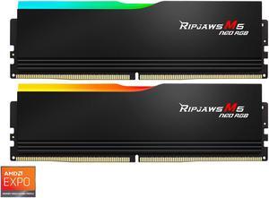 G.SKILL Ripjaws M5 Neo RGB Series 32GB (2 x 16GB) 288-Pin PC RAM DDR5 6000 (PC5 48000) Desktop Memory