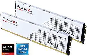G.SKILL Flare X5 64GB (2 x 32GB) 288-Pin PC RAM DDR5 6000 (PC5 48000) Desktop Memory Model F5-6000J3636F32GX2-FX5W G.SKILL Flare X5 64GB (2 x 32GB) 288-Pin PC RAM DDR5 6000 (PC5 48000) Desktop Memory Model F5-6000J3636F32GX2-FX5W