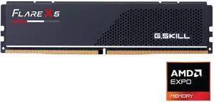 G.SKILL Flare X5 8GB 288-Pin PC RAM DDR5 6000 (PC5 48000) Desktop Memory Model F5-6000J3038F8GH1-FX5 G.SKILL Flare X5 8GB 288-Pin PC RAM DDR5 6000 (PC5 48000) Desktop Memory Model F5-6000J3038F8GH1-FX5
