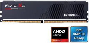 G.SKILL Flare X Series 32GB 288-Pin PC RAM DDR5 6000 (PC5 48000) Desktop Memory Model F5-6000J3040G32GX1-FX5 G.SKILL Flare X Series 32GB 288-Pin PC RAM DDR5 6000 (PC5 48000) Desktop Memory Model F5-6000J3040G32GX1-FX5