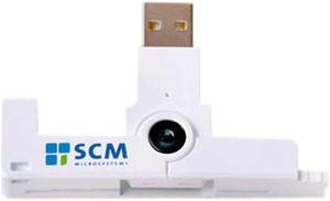 SCM SCR3500 USB 2.0 Portable ID1 Contact smart Card Reader