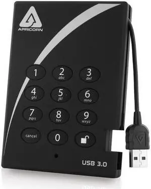 Apricorn Aegis Padlock A25-3PL256-S256 256 GB External Solid State Drive