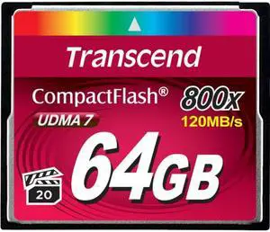 Transcend Premium 64 GB CompactFlash (CF) Card
