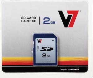 V7 VASD2GR-1N 2 GB Secure Digital (SD) Card - 1 Card