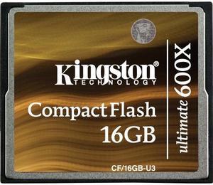 Kingston Ultimate CF/16GB-U3 16 GB CompactFlash (CF) Card - 1 Card