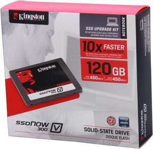 Kingston  SSDNow V300 Series  SV300S3N7A/120G  2.5"  120GB  SATA III  Internal Solid State Drive (SSD) Notebook Bundle Kit
