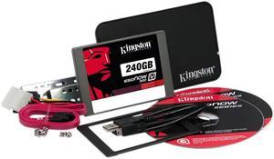 Kingston  SSDNow V300 Series  SV300S3B7A/240G  2.5"  240GB  SATA III  Internal Solid State Drive (SSD) Combo Bundle Kit