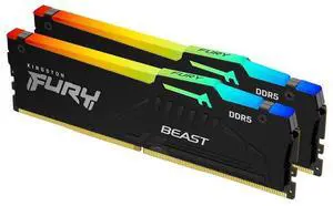 Kingston FURY Beast 16GB (2 x 8GB) 288-Pin PC RAM DDR5 6000 (PC5 48000) Memory (Desktop Memory) Model KF560C30BBEAK2-16 Kingston FURY Beast 16GB (2 x 8GB) 288-Pin PC RAM DDR5 6000 (PC5 48000) Memory (Desktop Memory) Model KF560C30BBEAK2-16