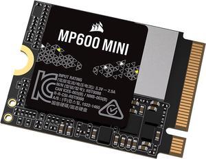 CORSAIR MP600 MINI PCIe Gen4 x4 NVMe M2 SSD  M2 2230  Up to 4800MBsec read  HighDensity TLC NAND  Great for Steam Deck and Microsoft Surface