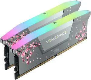 CORSAIR Vengeance RGB 32GB (2 x 16GB) 288-Pin PC RAM DDR5 6000 (PC5 48000) Desktop Memory Model CMH32GX5M2B6000Z30CB