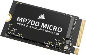 Corsair MP700 MICRO M.2 2242 4TB PCI-Express 5.0 3D NAND TLC CSSD-F4000GBMP700MCR Corsair MP700 MICRO M.2 2242 4TB PCI-Express 5.0 3D NAND TLC CSSD-F4000GBMP700MCR