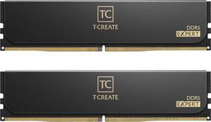 Team T-CREATE EXPERT 64GB (2 x 32GB) DDR5 6400 (PC5 51200) Desktop Memory Model CTCED564G6400HC34BDC01