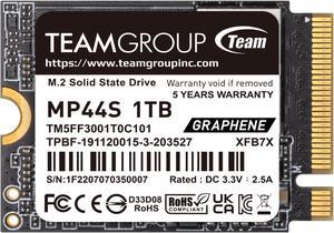 Team Group MP44S M.2 2230 1TB PCIe 4.0 x4 with NVMe, STEAM Deck Compatible, Internal Solid State Drive (SSD) TM5FF3001T0C101