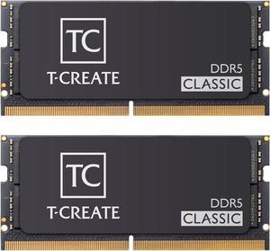 Team T-CREATE CLASSIC 32GB (2 x 16GB) 262-Pin DDR5 SO-DIMM DDR5 5600 (PC5 44800) Laptop Memory Model CTCCD532G5600HC46ADC-S01
