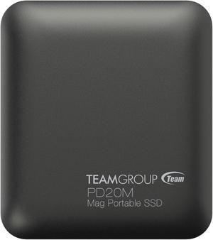 Team Group PD20M 1TB Mag Portable SSD, Up to 2000MB/s, USB3.2 Gen 2 Titanium Gray (TPSEG2001T0C108)