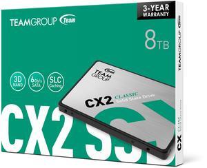 Team Group CX2 SSD 2.5" 8TB SATA III Internal Solid State Drive (SSD) T253X6008T0C101