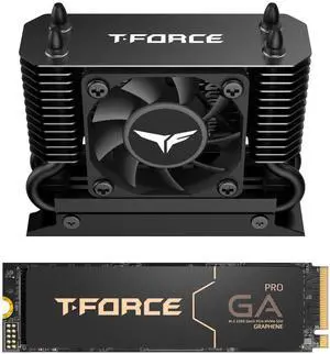 Team Group T-FORCE GA PRO M.2 2280 8TB PCIe Gen5.0x4 with NVMe DRAM CACHE 3D NAND Internal Solid State Drive (SSD) with AirFlow 1 TM8FGL008TTC133